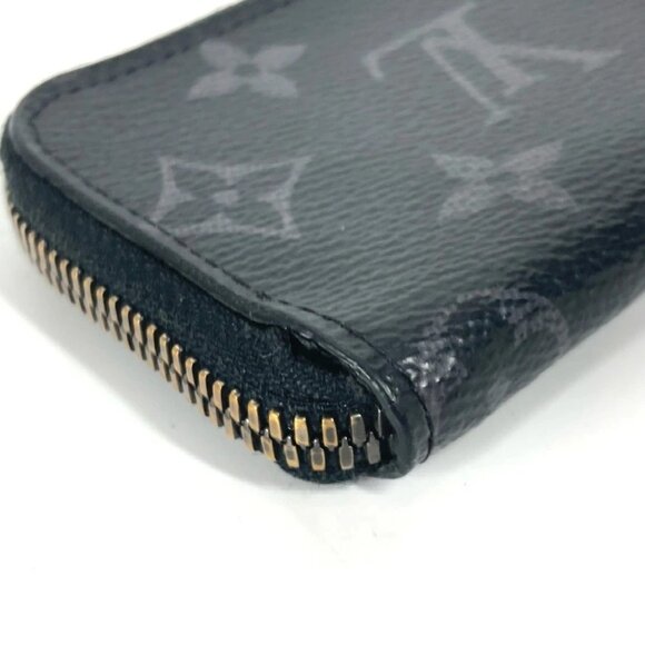 LOUIS VUITTON M63536 MonogramEclipse Portemone Jules Wallet Coin Case coin purse - Picture 7 of 11